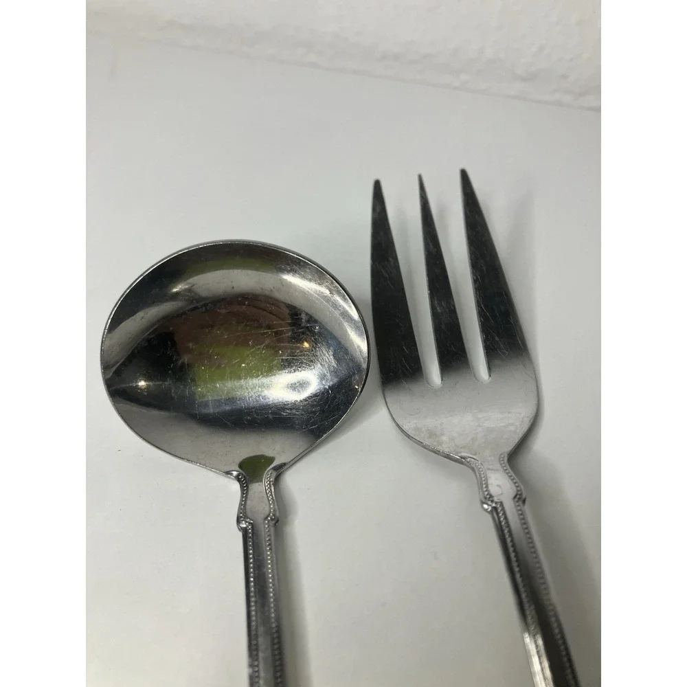 Stanley Roberts Rogers Co. Norcrest-Brentwood Stainless Steel Ladle & Srvg‎ Fork